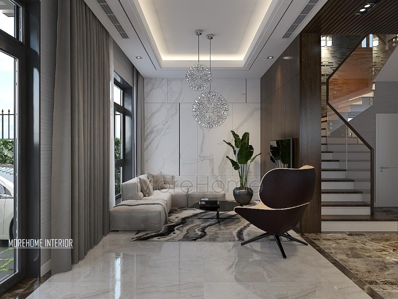 Bố trí nội thất phòng khách hiện đại, sang trọng cho biệt thự, nhà phố. thiết kế nội thất phòng khách