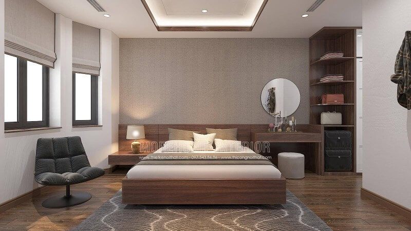 Thiết kế nội thất gỗ An Cường phong cách hiện đại sử dụng màu gỗ óc chó sang trọng đẹp, độc đáo sẽ là gợi ý ấn tượng trong các không gian chung cư, nhà phố, biệt thự và bạn có thể biến tấu theo mọi thứ bạn thích. Nếu bạn đang băn khoăn hãy liên hệ tới Morehome để được tư vấn hoặc tham khảo thêm tại website: thietkenoithat.com Thiết kế nội thất 3D Hạ Long