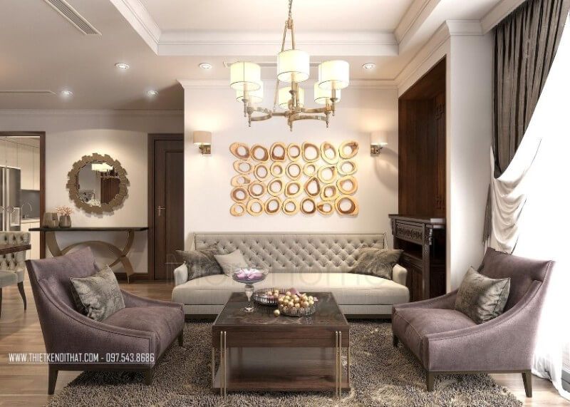 Thiết kế nội thất của căn hộ chung cư Park Hill được đặt ra với tiêu chuẩn cao cấp.
